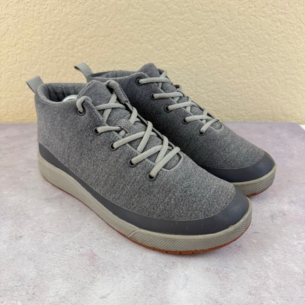 Grundens Mens Freeboard Wool Chukka Size 11.5 Anchor Gray Shoes